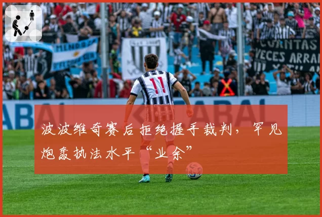 波波维奇赛后拒绝握手裁判,罕见炮轰执法水平“业余”